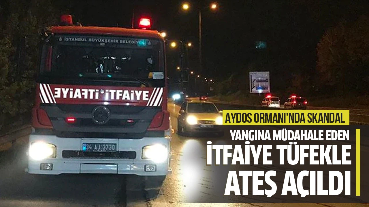 Aydos Ormanı'ndaki yangına müdahale eden itfaiye personeline tüfekle ateş açıldı