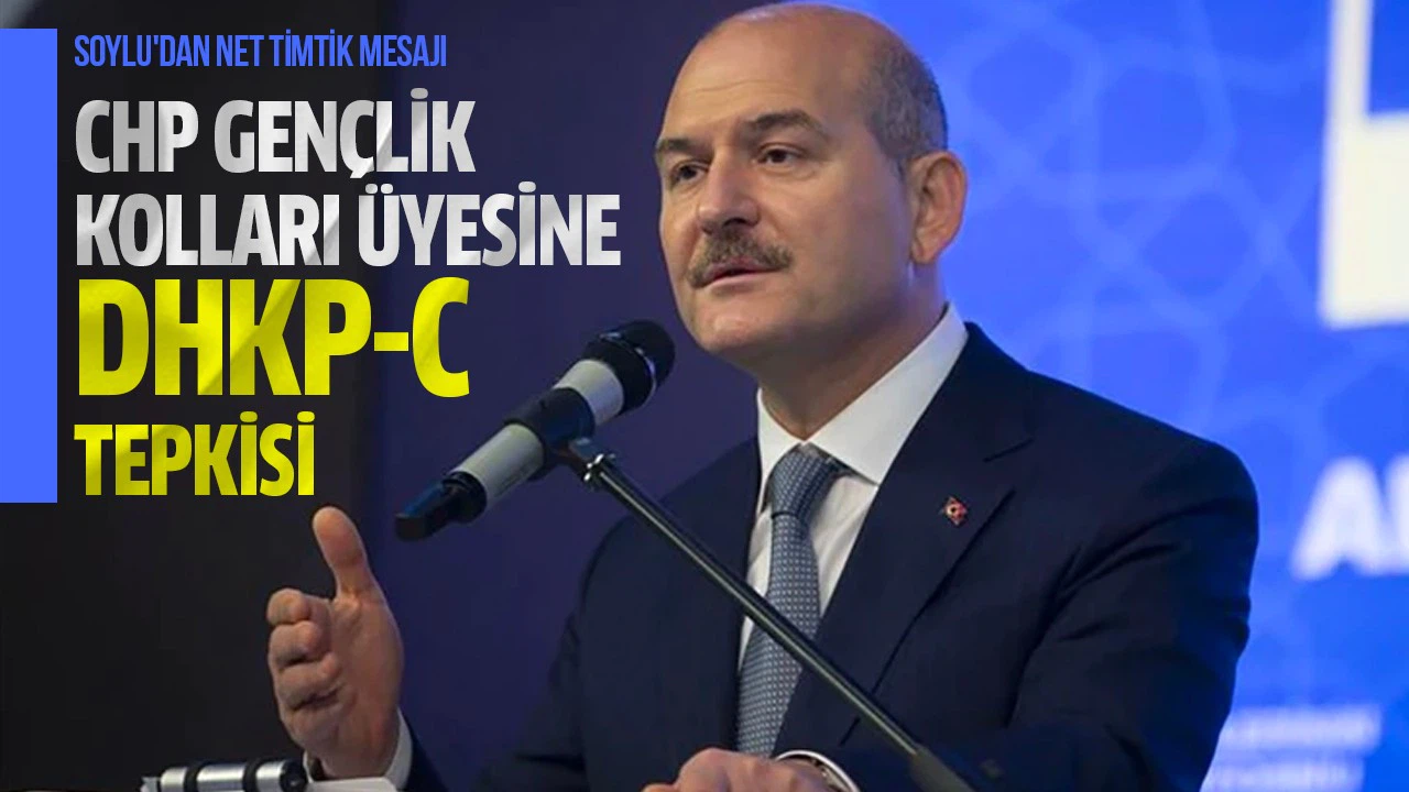 Bakan Soylu'dan CHP Gençlik Kolları üyesine 'DHKP-C' tepkisi