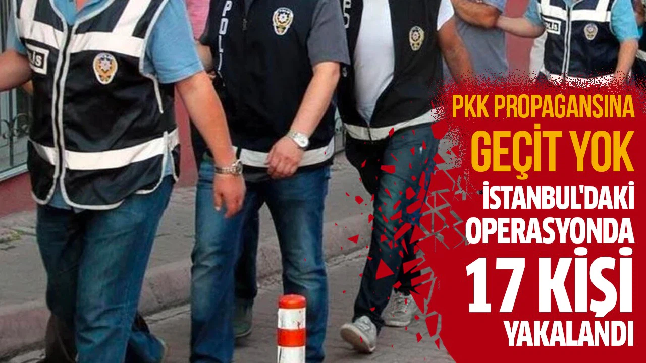İstanbul'da örgüt propagandası yapan 17 kişi yakalandı