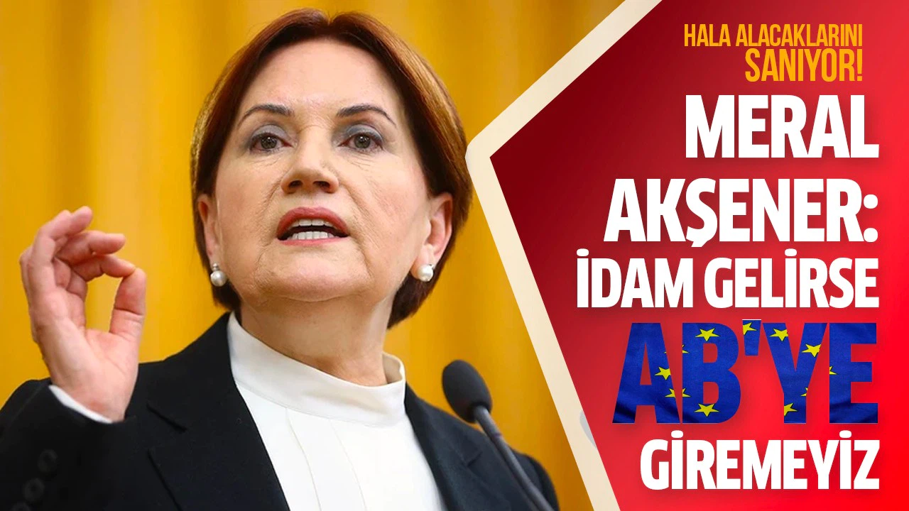 Meral Akşener: İdam gelirse AB'ye giremeyiz