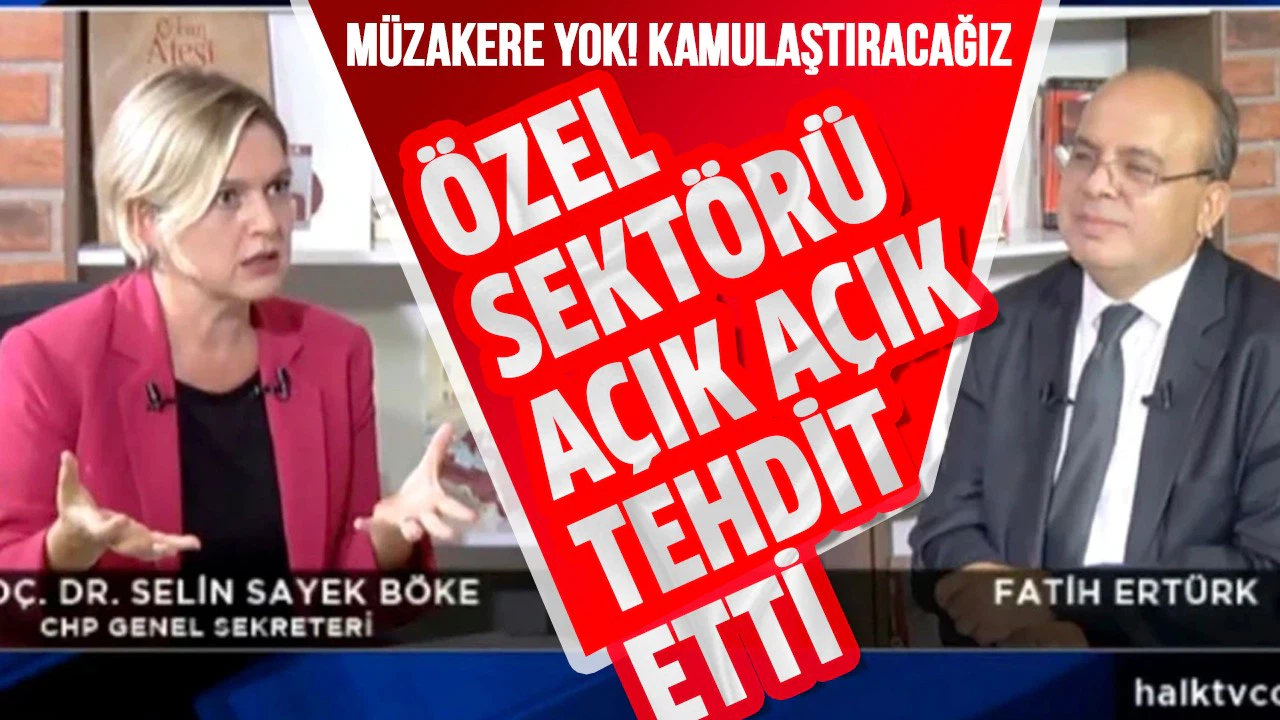 Selin Sayek Böke özel sektörü açık açık tehdit etti
