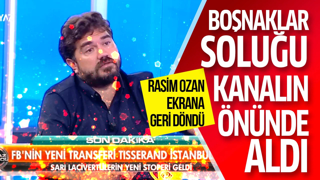 Beyaz TV önünde Rasim Ozan protestosu