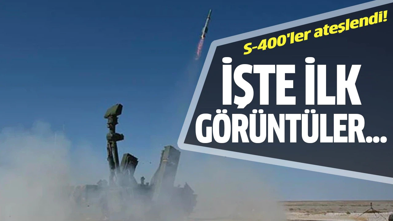 Türkiye S-400 hava savunma sistemini ateşledi!