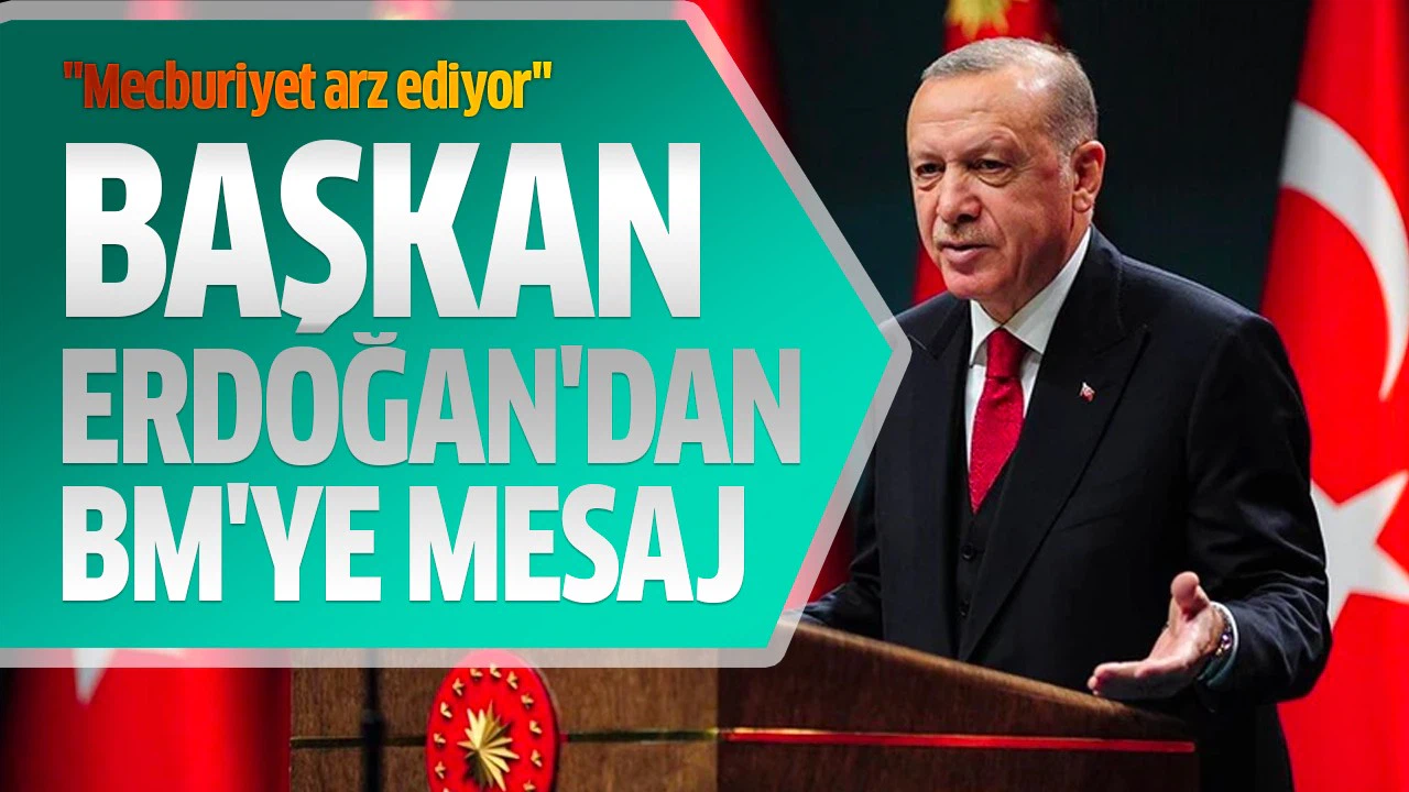 Başkan Erdoğan'dan BM'ye mesaj
