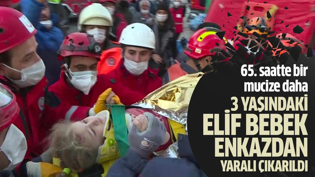 3 yaşındaki bebek enkazdan yaralı çıkarıldı