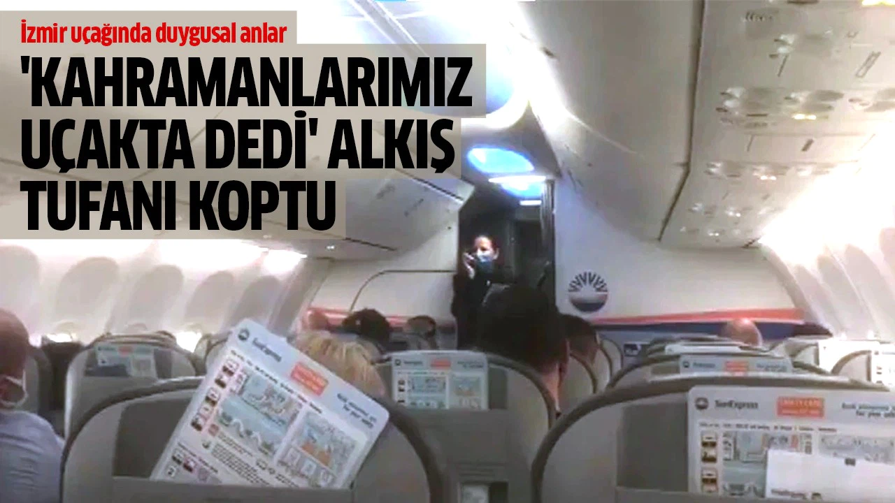 İzmir uçağında AKUT ekiplerine alkış