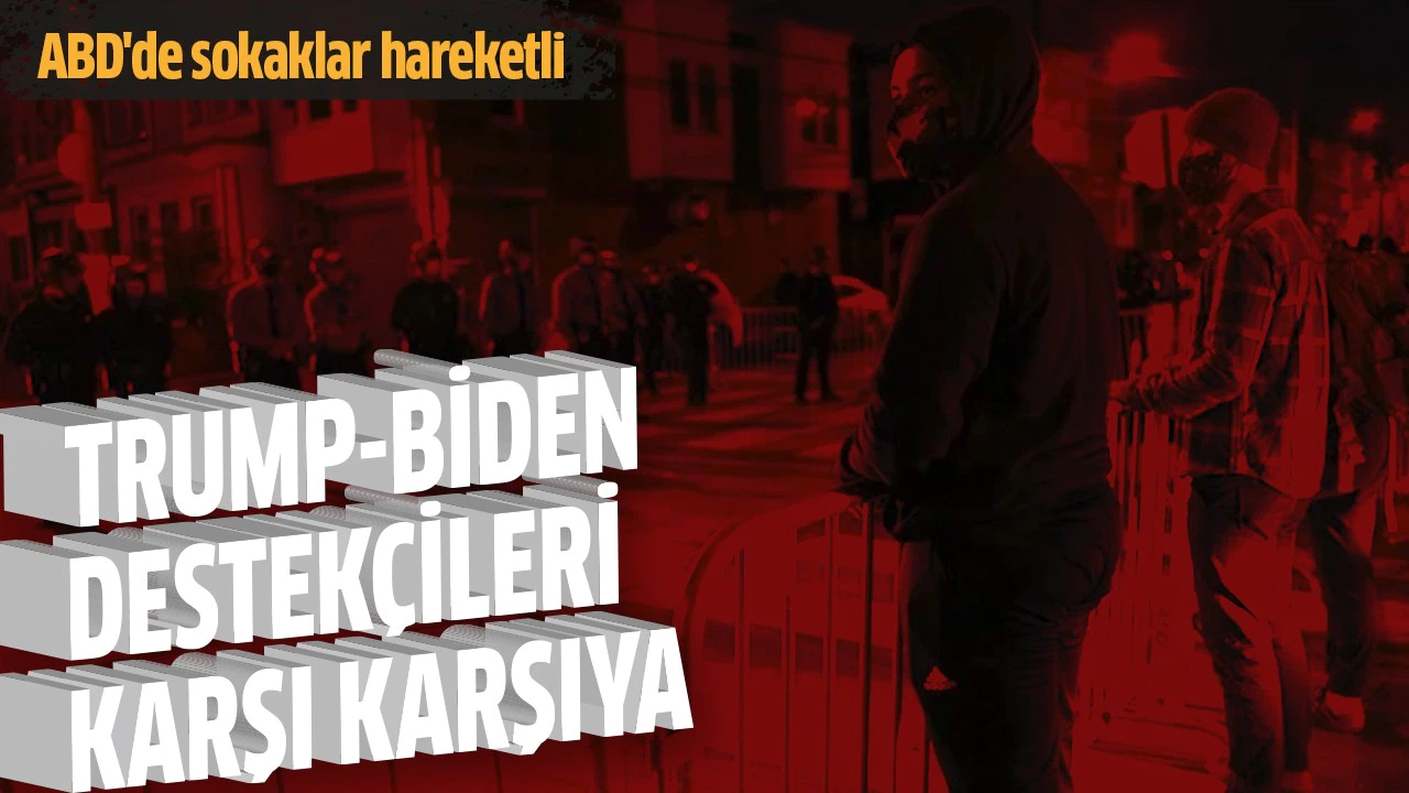 ABD başkanlık yarışında oy sayımının sürdüğü Philadelphia'da Trump ve Biden destekçileri karşı karşıya geldi