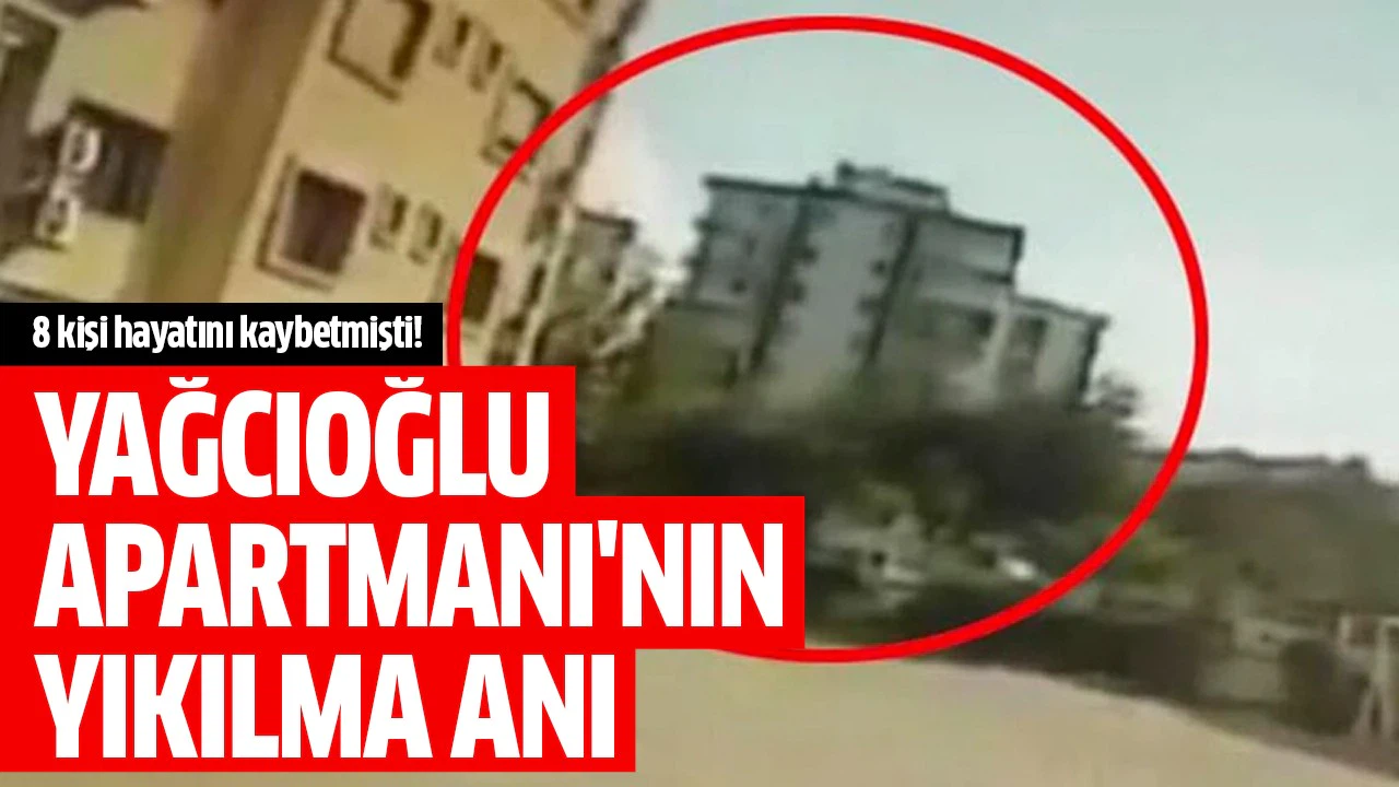 Yağcıoğlu Apartmanı'nın yıkılma anı