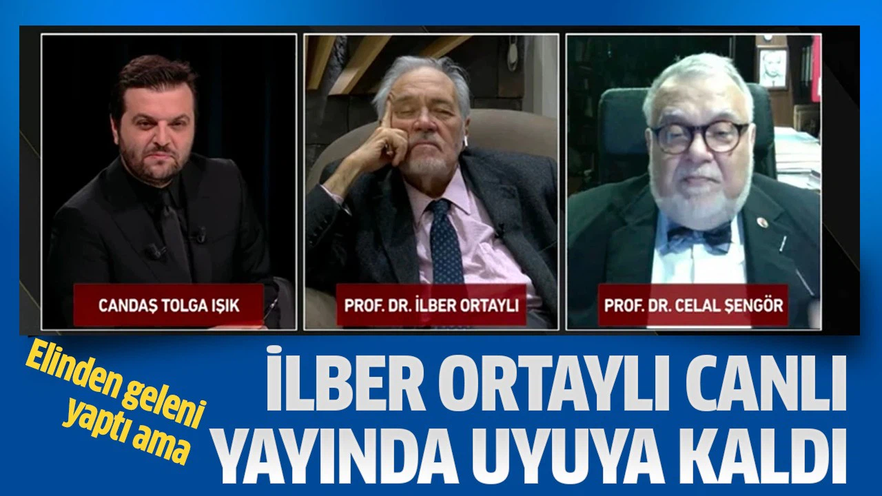 İlber Ortaylı canlı yayında uyuya kaldı