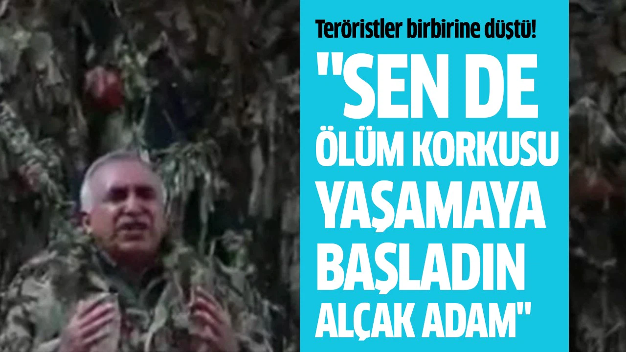 Kandil ile teröristler birbirine düştü!