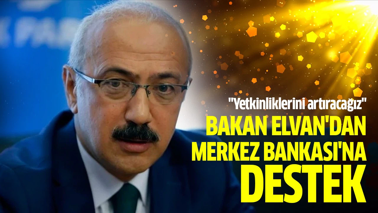 Bakan Elvan'dan Merkez Bankası'na destek