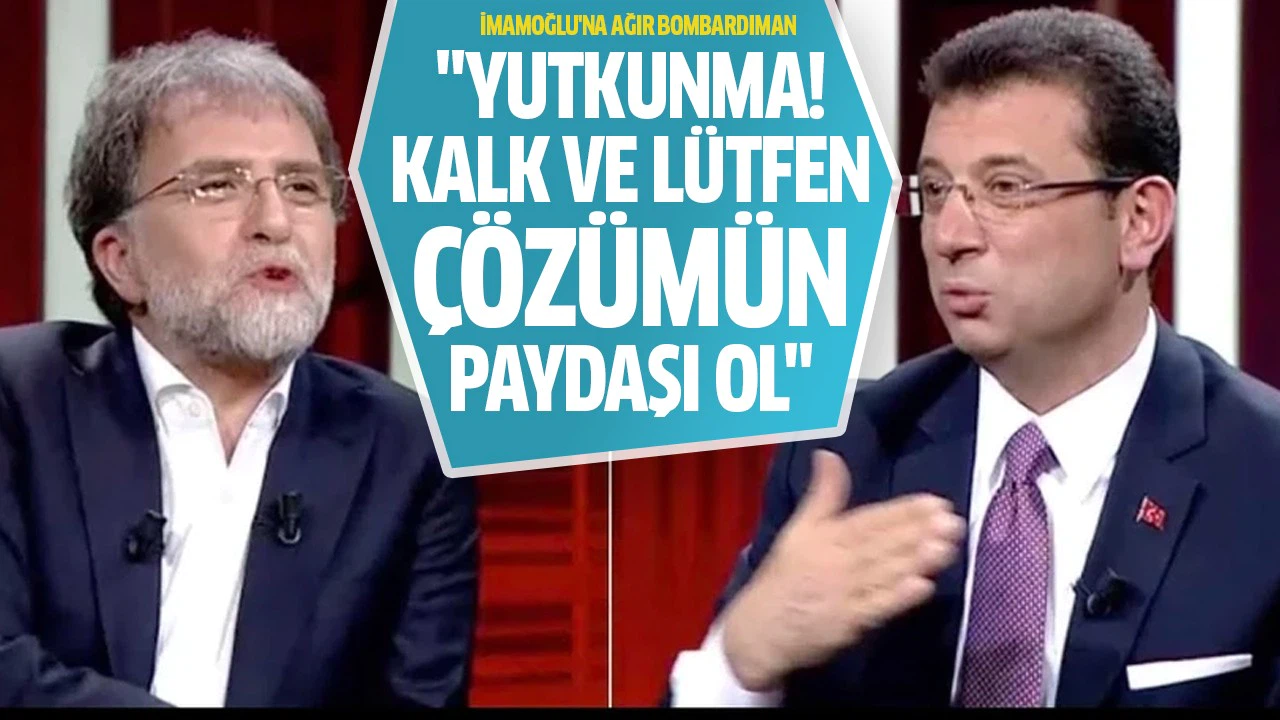 Ahmet Hakan’dan Ekrem İmamoğlu’na ağır bombardıman