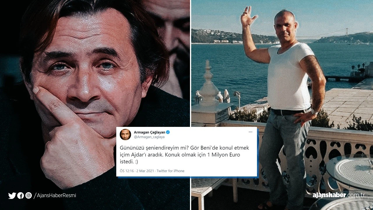 Ajdar, kendisini programına davet eden Armağan Çağlayan'dan 1 milyon euro talep etti