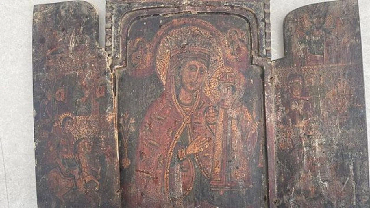 Şişli'de "Meryem Ana" figürlü tablo ele geçirildi