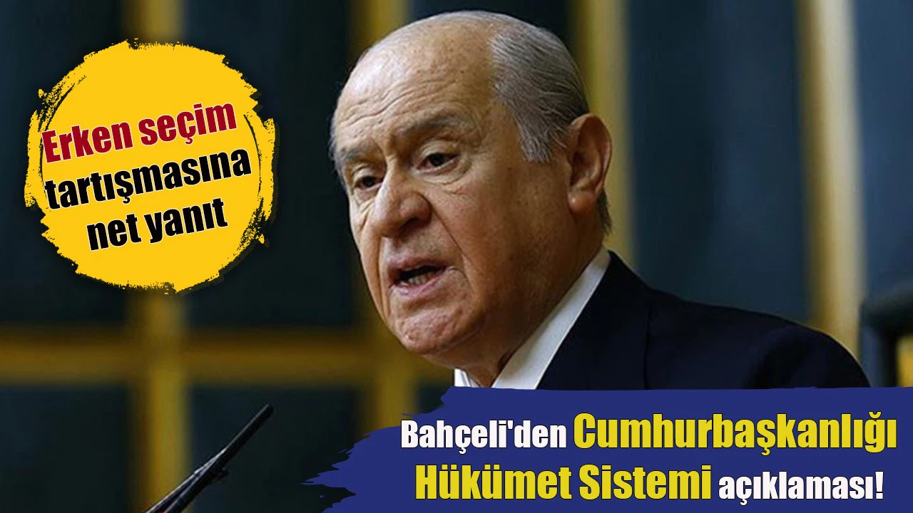 Erken seçim tartışmasına net yanıt