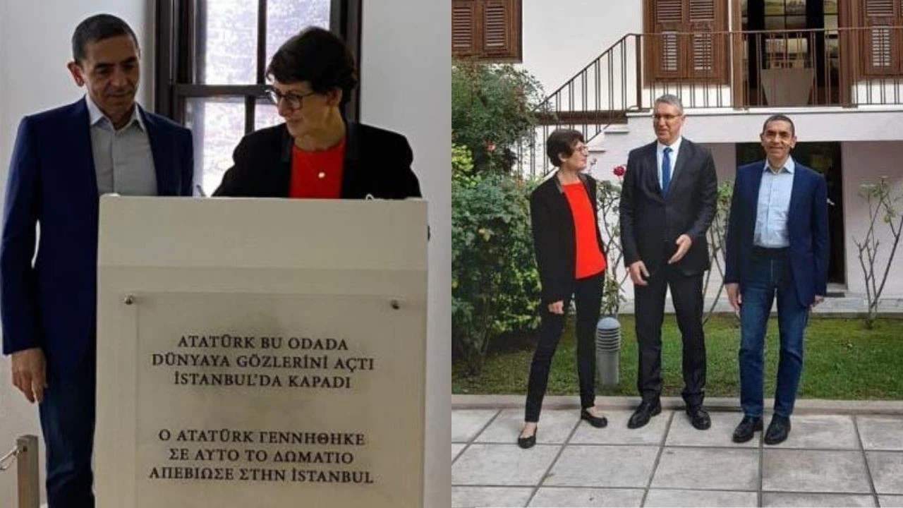 Uğur Şahin ve Özlem Türeci Atatürk Evi'ni ziyaret etti