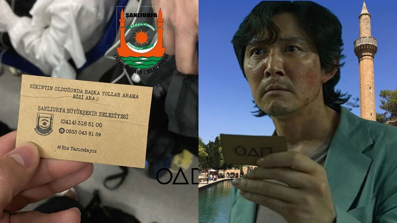 Şanlıurfa Belediyesi'nden vatandaşlara Squid Game'li çağrı