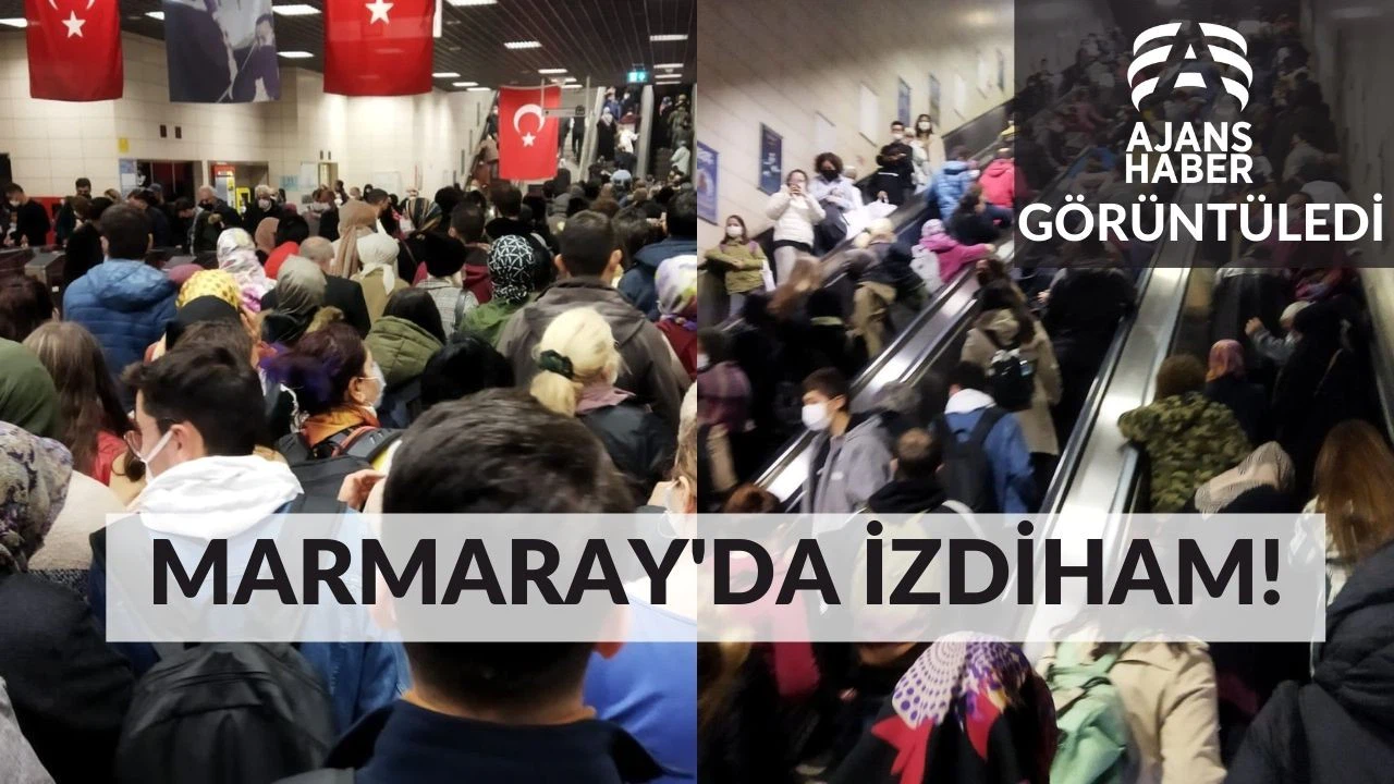 Marmaray'da izdiham!