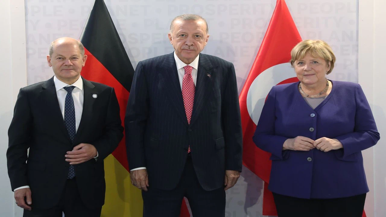 Cumhurbaşkanı Erdoğan, Almanya Başbakanı Merkel'i kabul etti