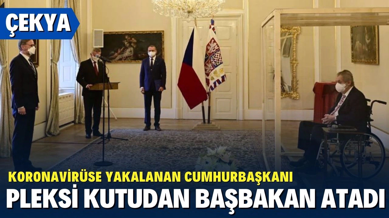 Koronavirüsüne yakalanan Çekya Devlet Başkanı Milos Zeman pleksi kutudan başbakan atadı