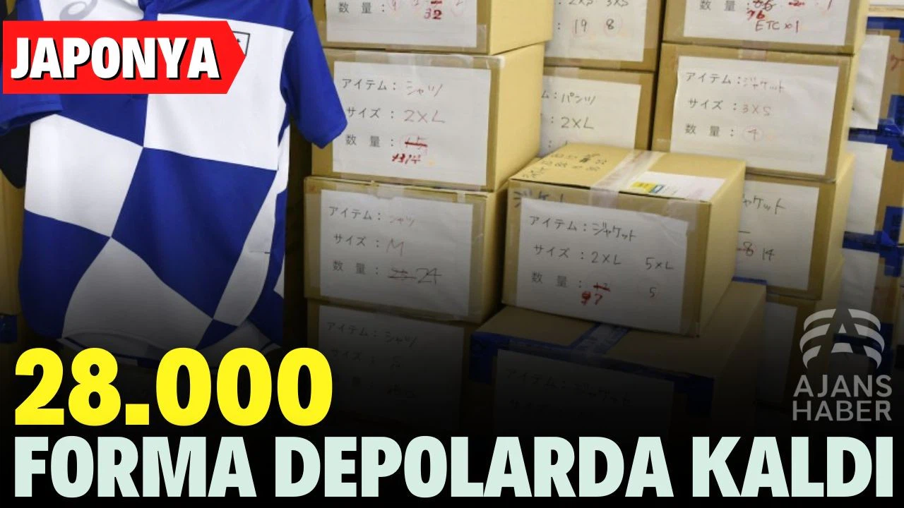 Tokyo Olimpiyat Oyunları'nda çalışacak gönüllüler için hazırlanan 28.000 forma elde kaldı.