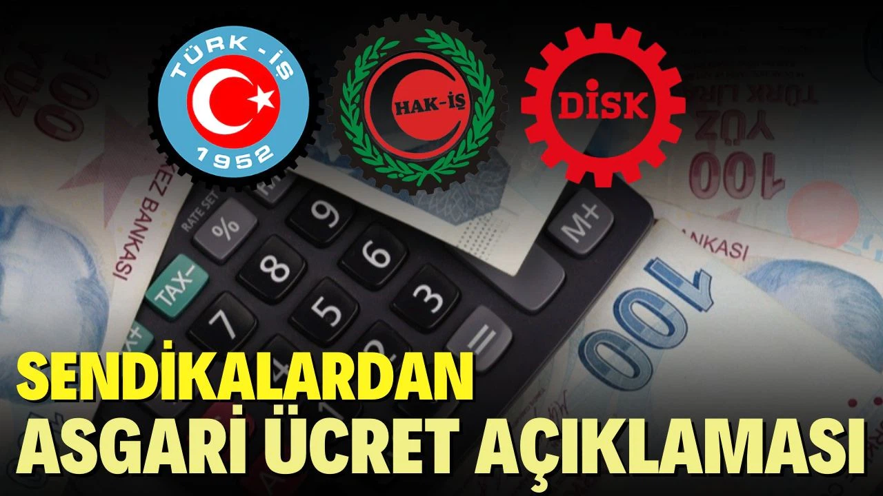 Sendikalardan ortak asgari açıklaması