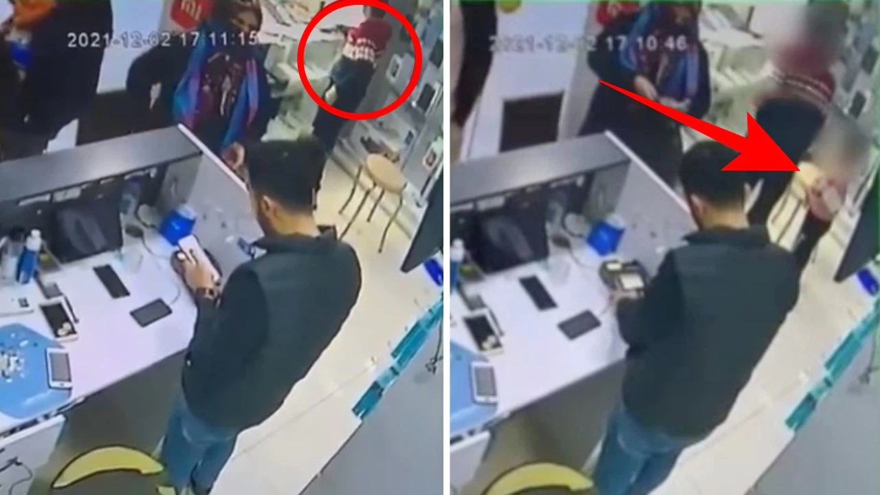 Çocuk hırsızların yaptığı şoke etti