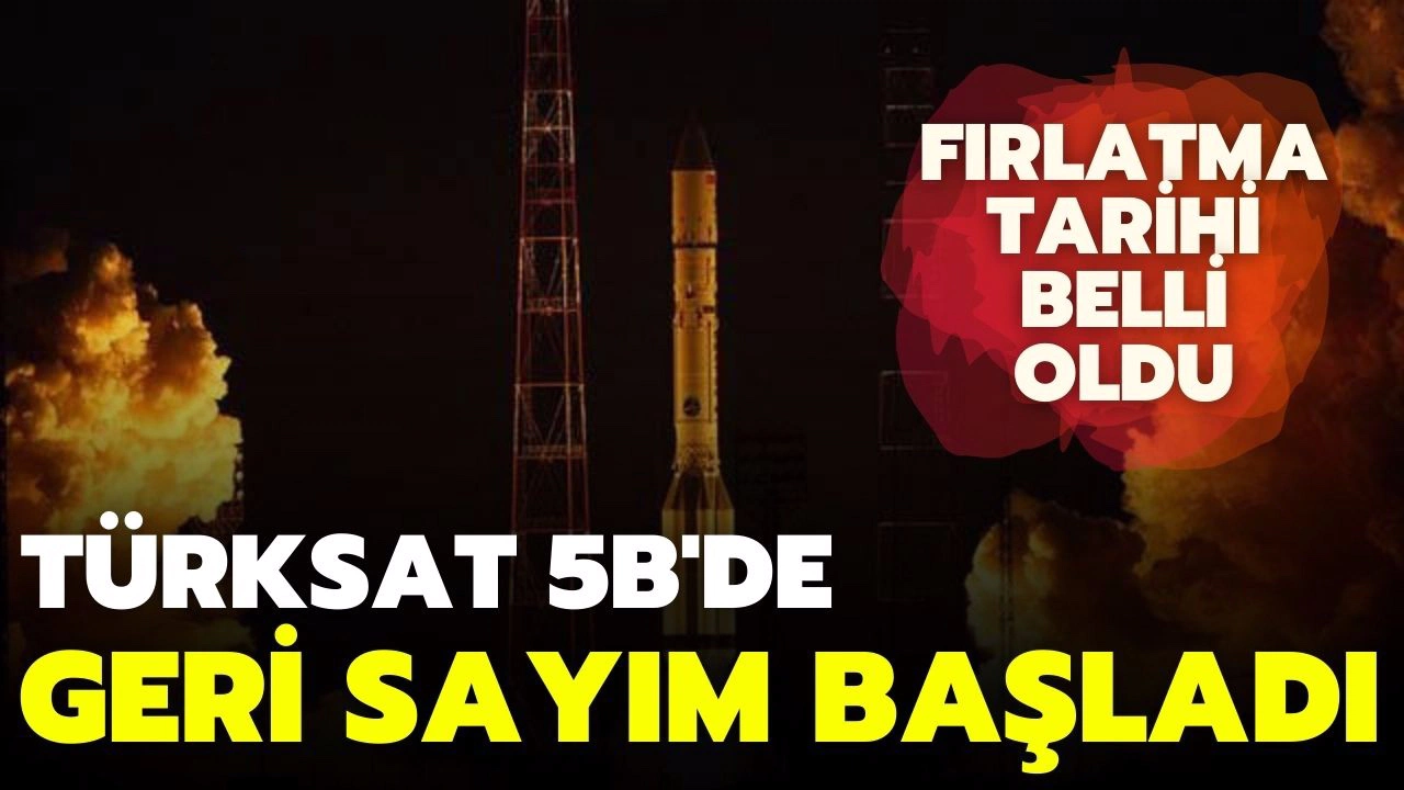 Türksat 5B'de fırlatma için geri sayım başladı
