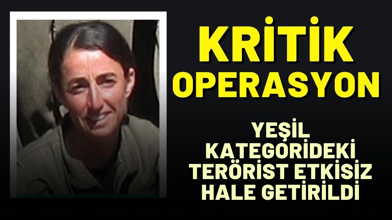 'Yeşil' kategoride aranan terörist etkisiz hale getirildi