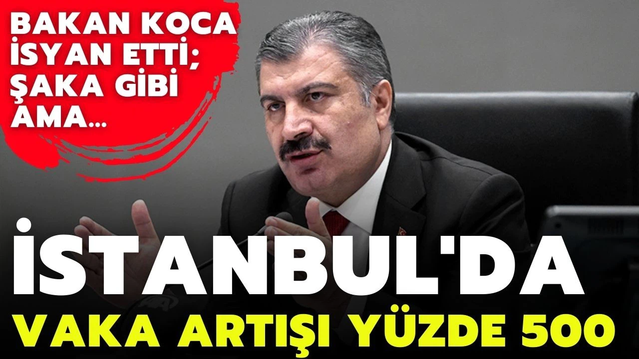 Bakan Koca: "İstanbul’da artış tam tamına yüzde 500. Şaka gibi ama oran bu."