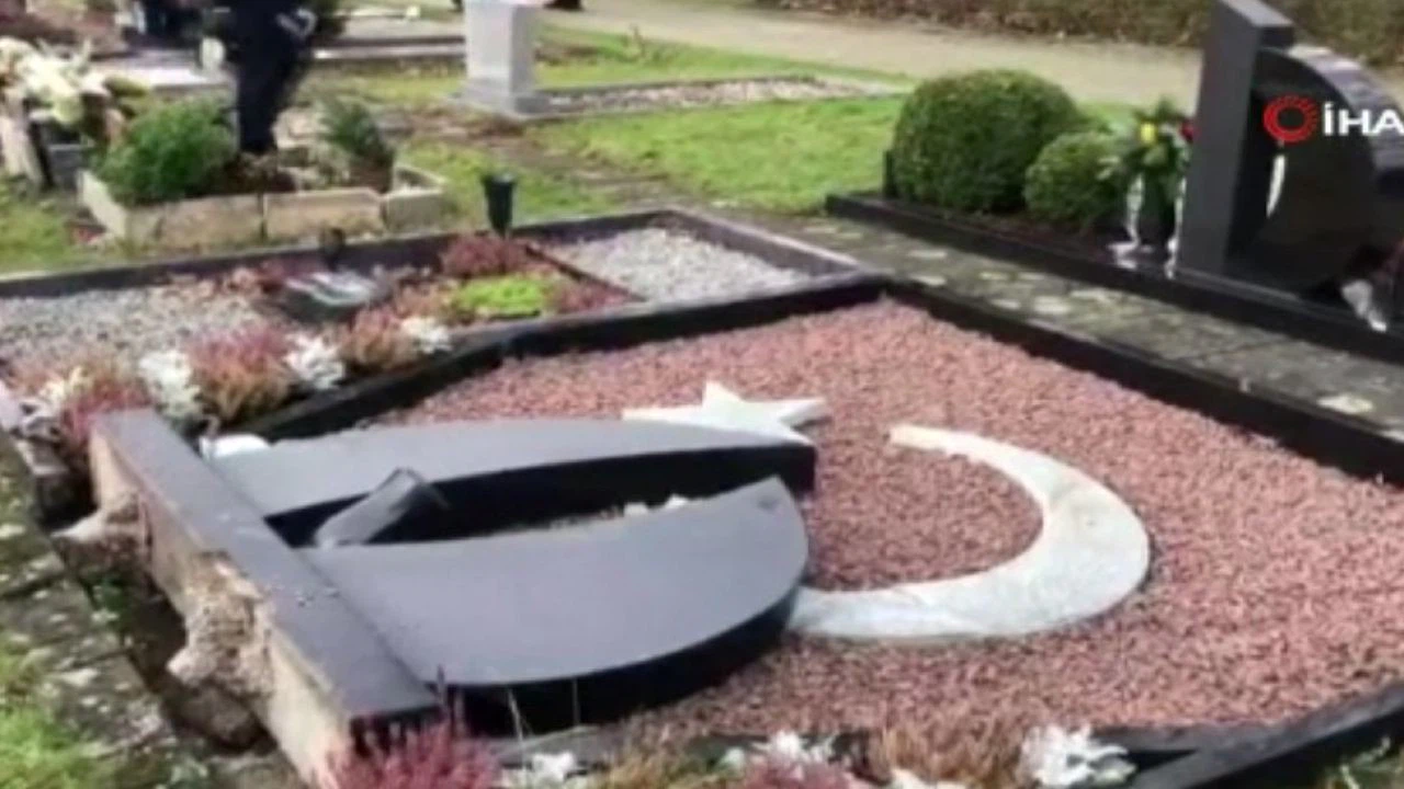 Almanya'da Müslüman mezarlığına çirkin saldırı