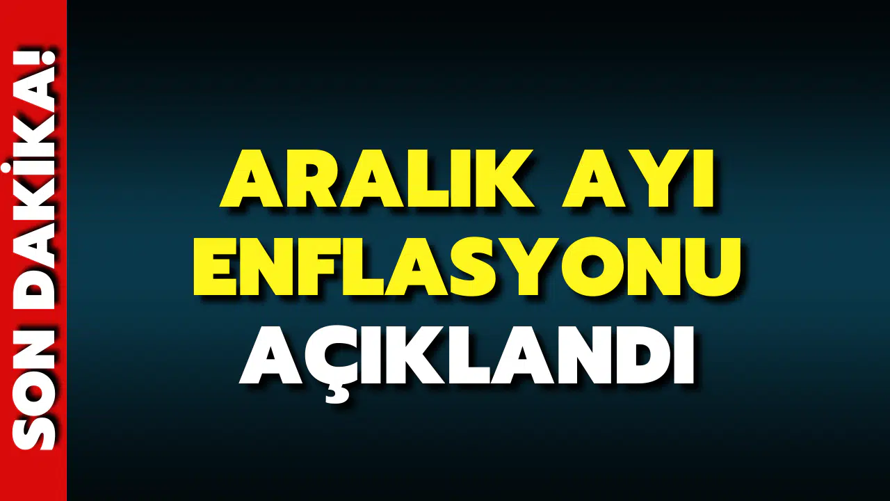 Enflasyon rakamları açıklandı