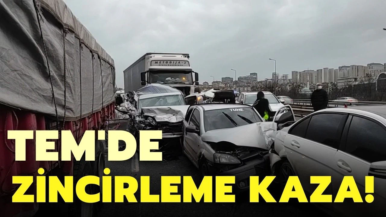TEM Otoyolu'nda zincirleme trafik kazası