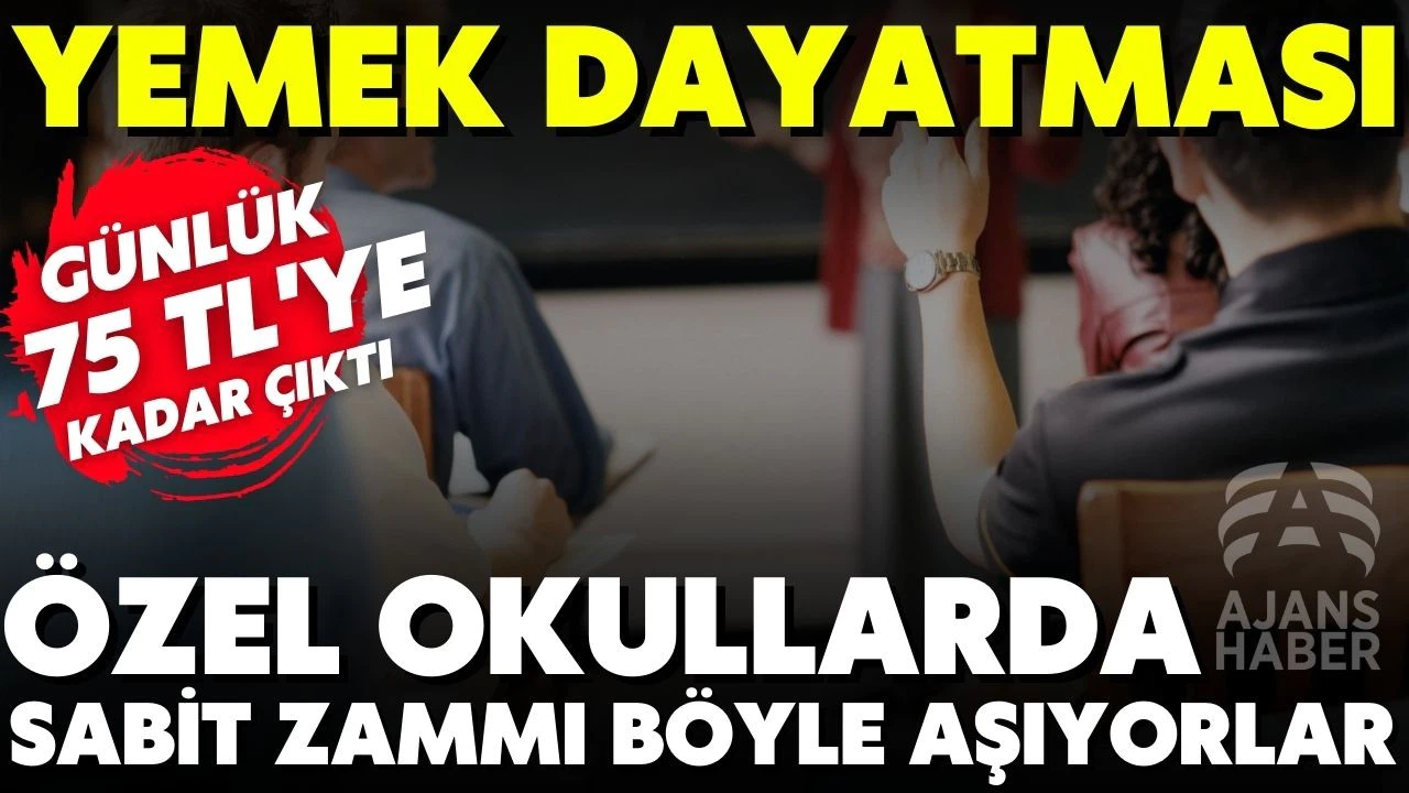 Özel okullarda "zorunlu yemek" dayatması