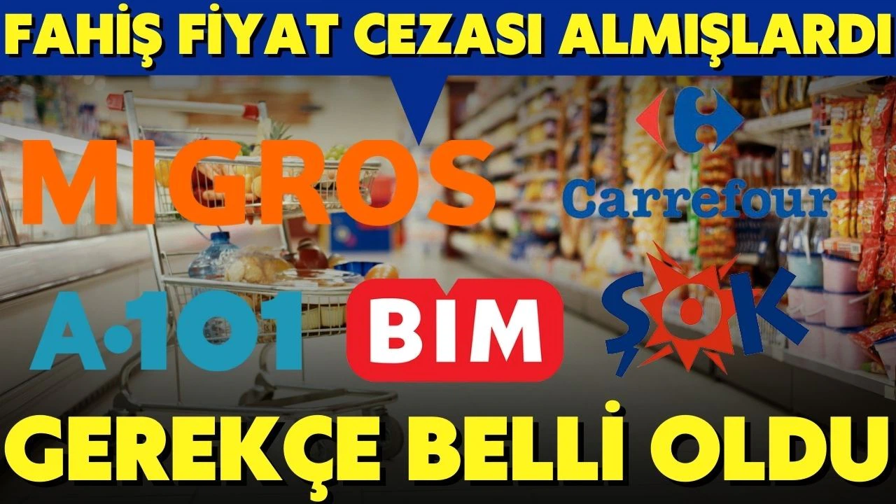Zincir marketlere verilen cezaların gerekçesi açıklandı