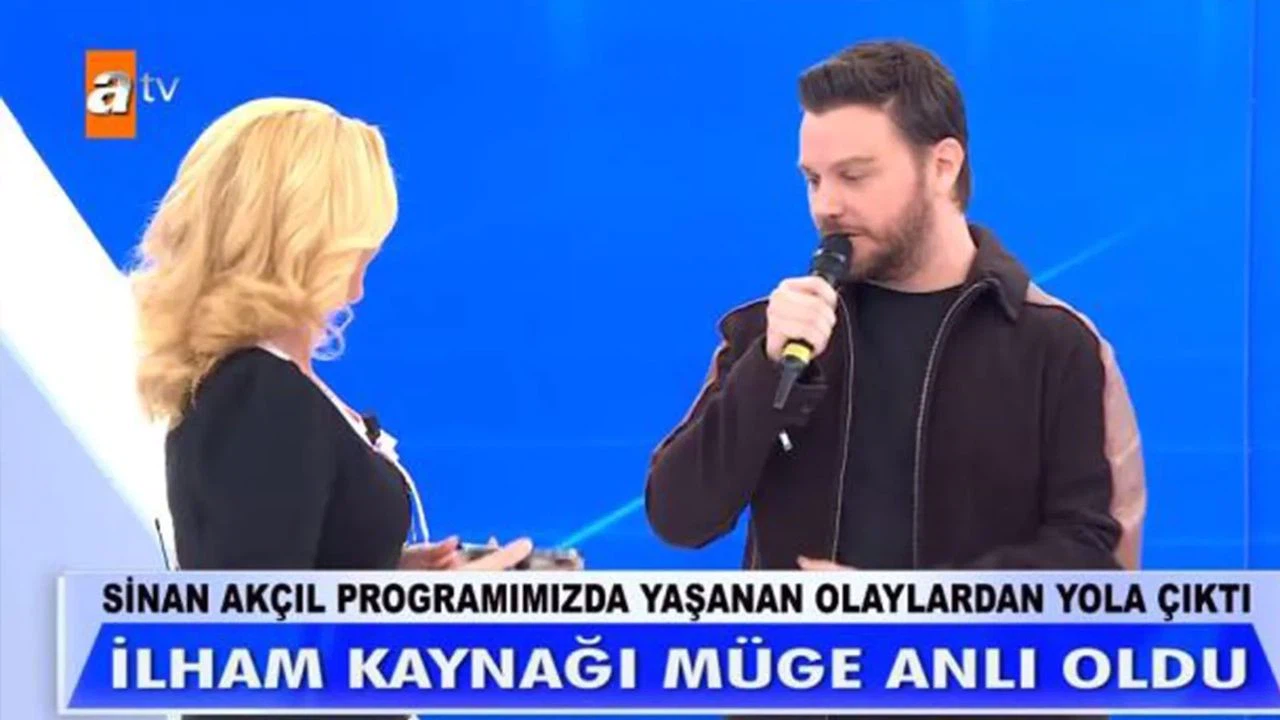 Müge Anlı'nın sözlerinden ilham alıp şarkı yazan Sinan Akçıl, canlı yayında sürpriz yaptı