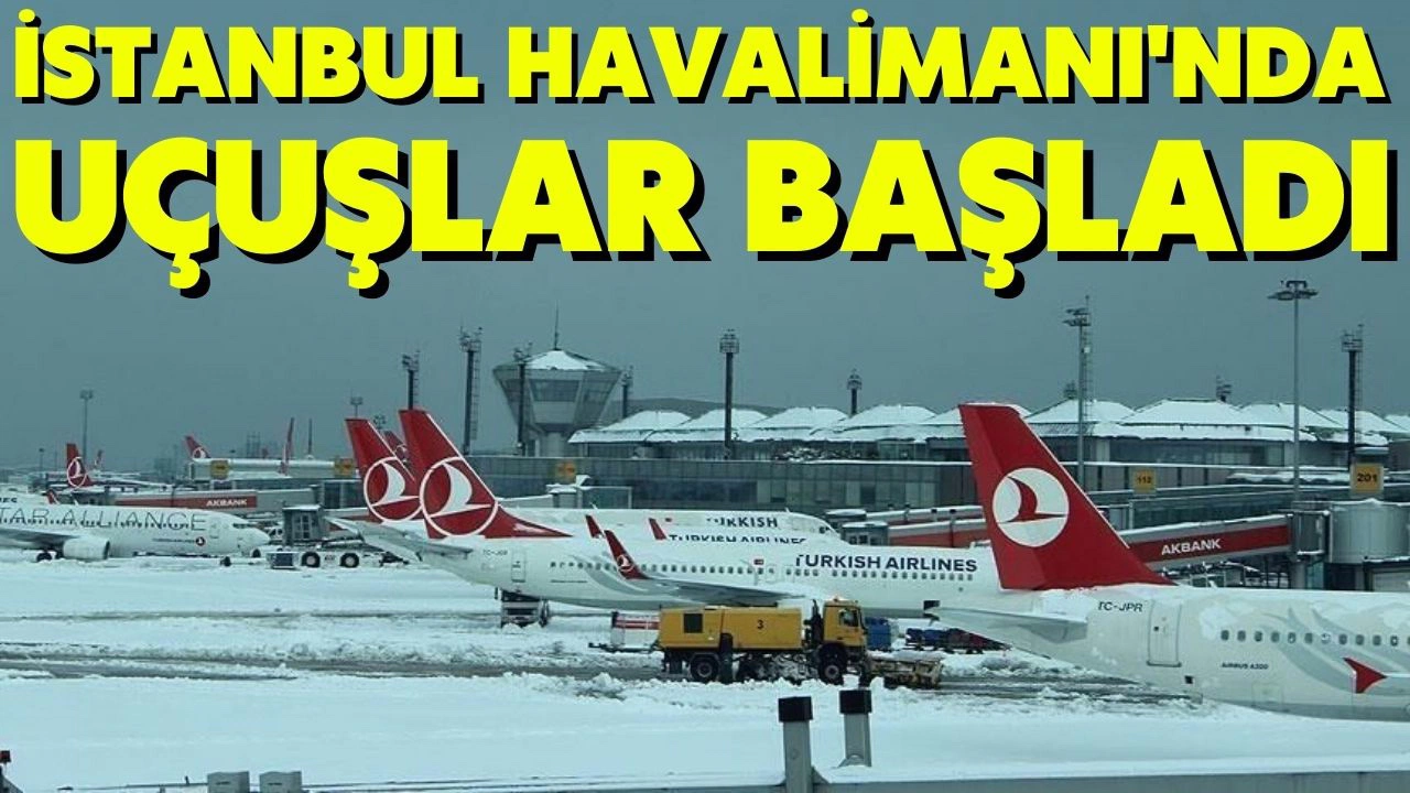 İstanbul Havalimanı'nda uçuşlar başladı