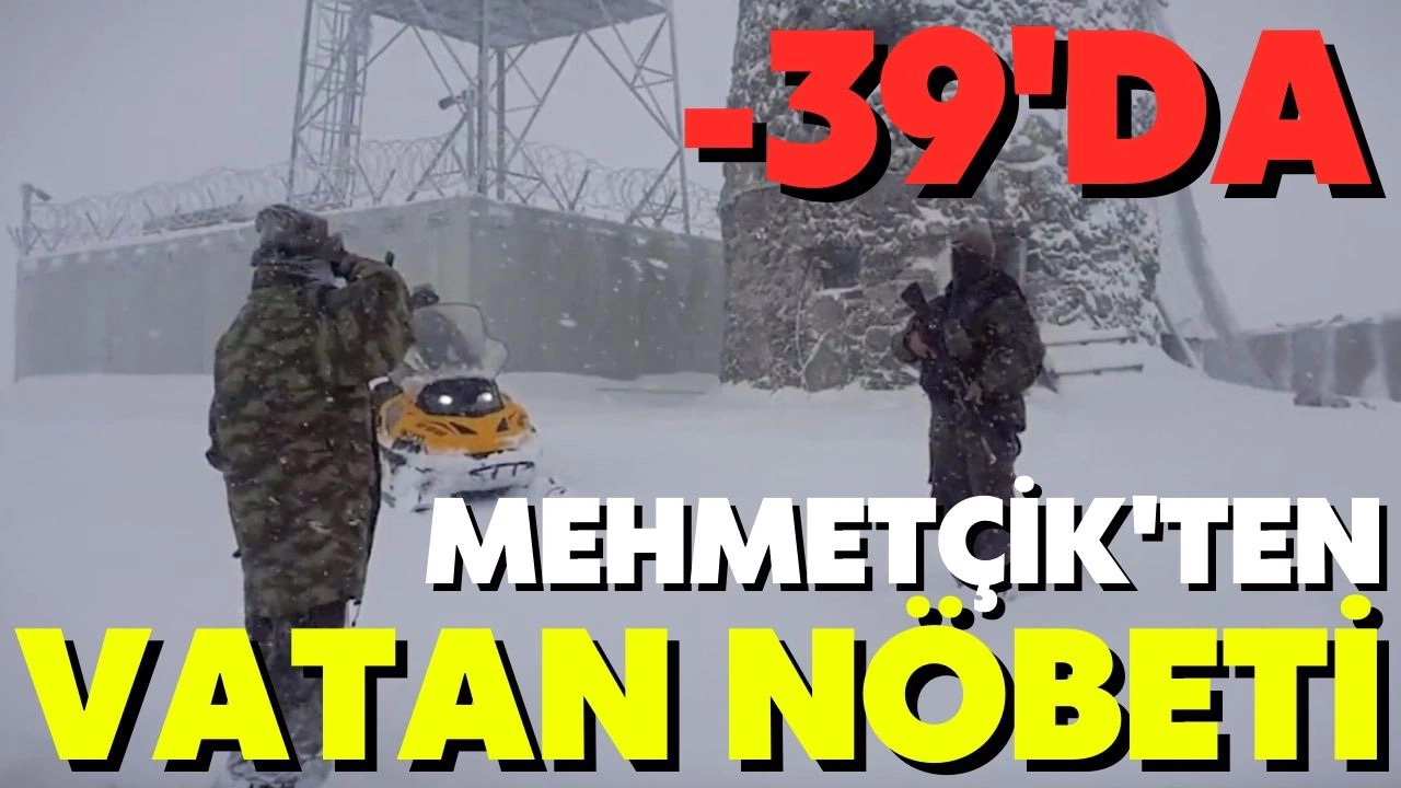 Eksi 39 derecede Mehmetçik'ten vatan nöbeti