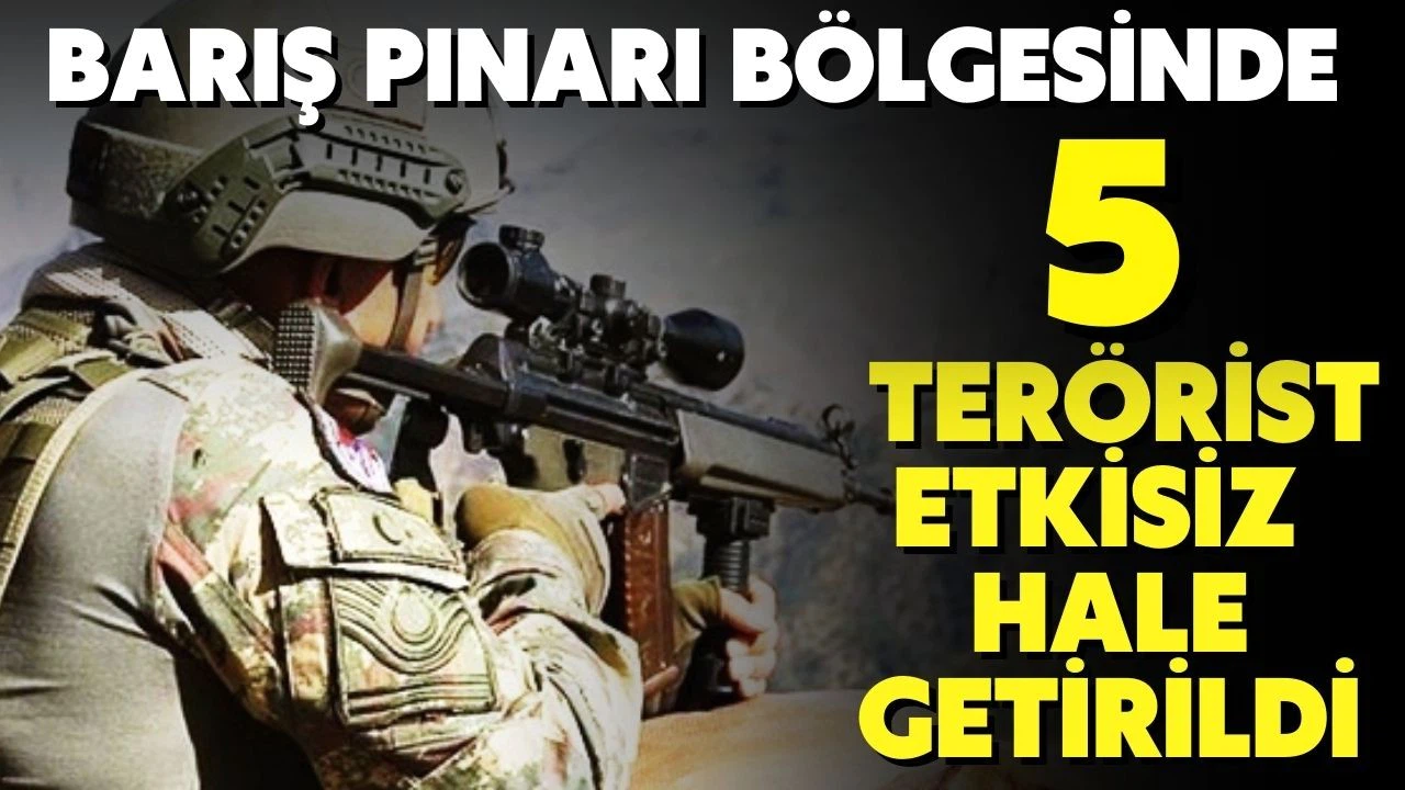 5 PKK/YPG'li terörist etkisiz hale getirildi