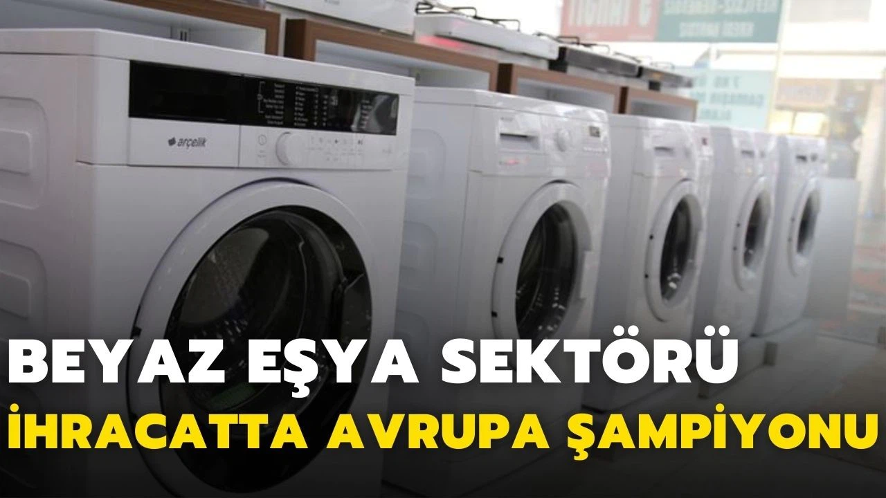 Türkiye'nin beyaz eşya sektörü, ihracatta "Avrupa şampiyonu" oldu
