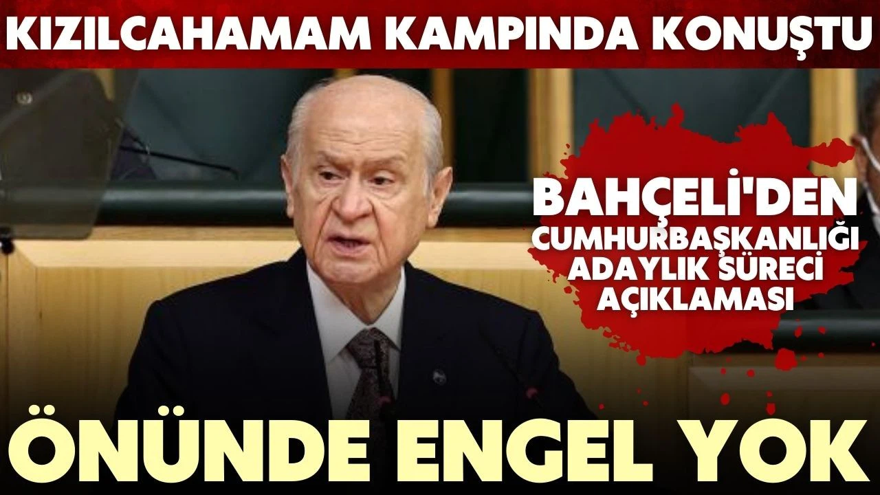 Bahçeli: Cumhurbaşkanı'nın tekrar aday olmasının önünde engel yok