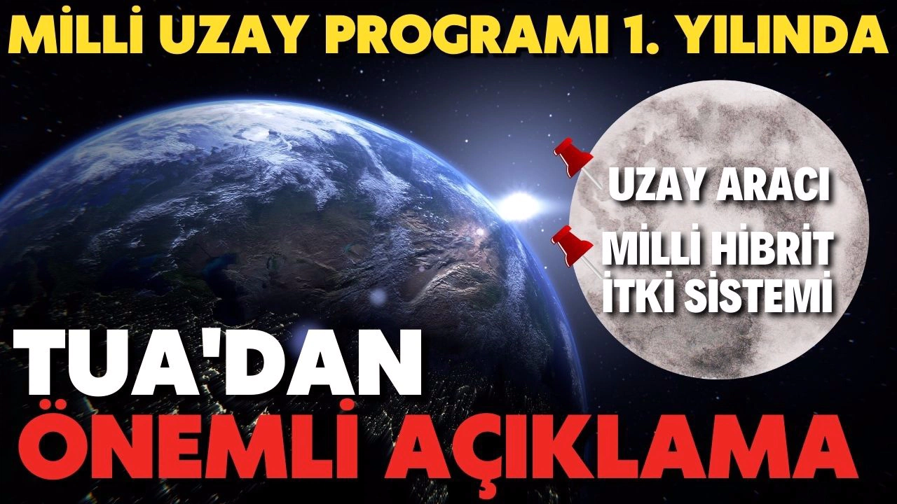 Milli Uzay Programı'nın 1. yılında TUA'dan önemli açıklama