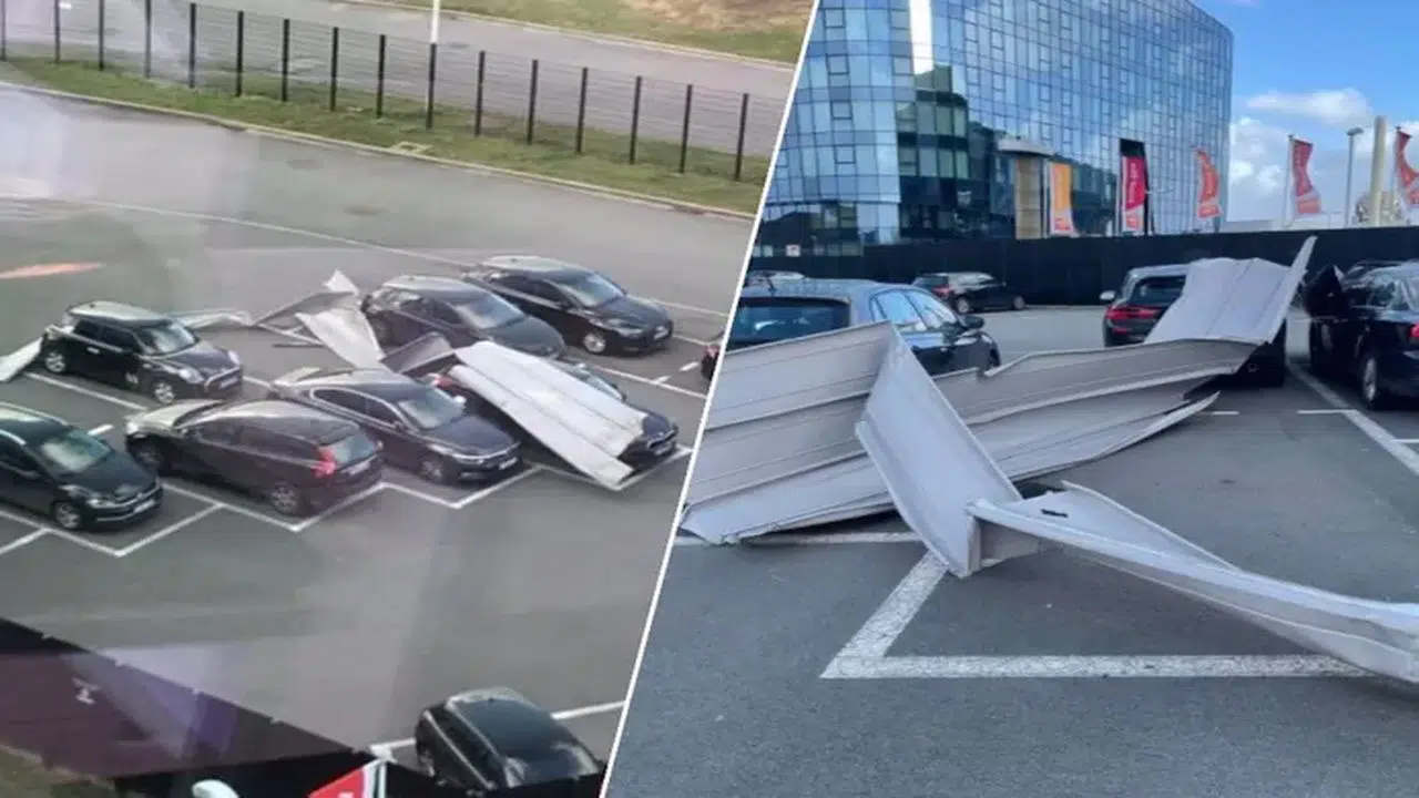 Eunice fırtınası Belçika'da etkili oldu