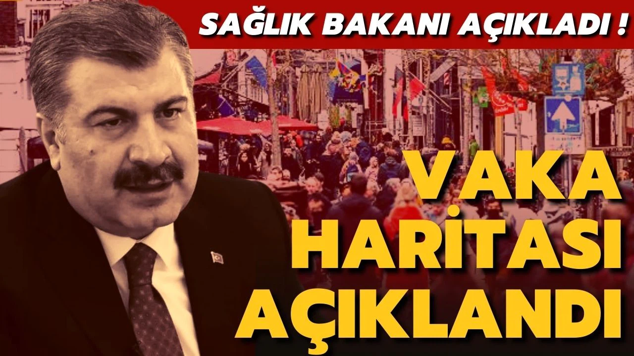 Haftalık vaka haritası açıklandı