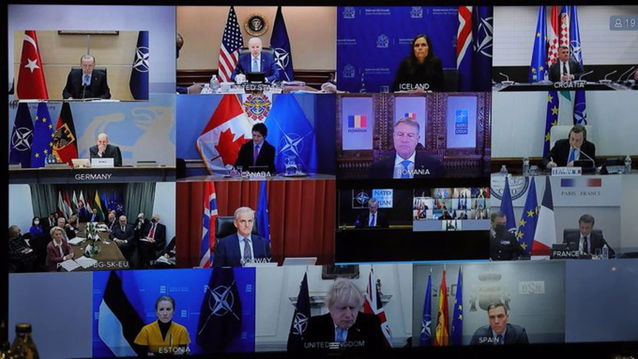 Cumhurbaşkanı Erdoğan, NATO Olağanüstü Zirvesi'ne canlı bağlantıyla katıldı