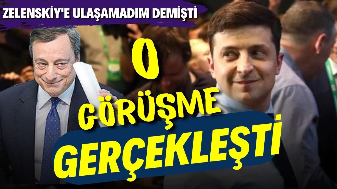 Zelenskiy ve Draghi, gündem olan "telefon" diyaloğunun ardından görüşmeyi başardı