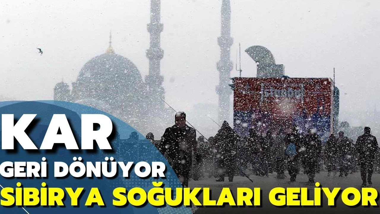 Sibirya'dan soğuk ve yağışlı hava geliyor