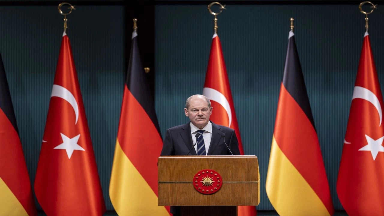Almanya Şansölyesi Scholz, Cumhurbaşkanı Erdoğan'la ortak basın toplantısında konuştu