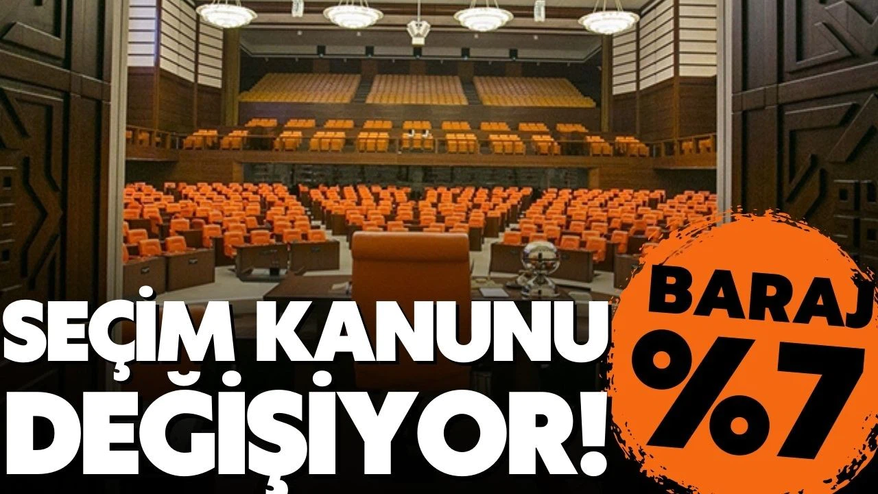 Seçim Kanunu Meclis'te! Baraj yüzde 7'e düşürülüyor!