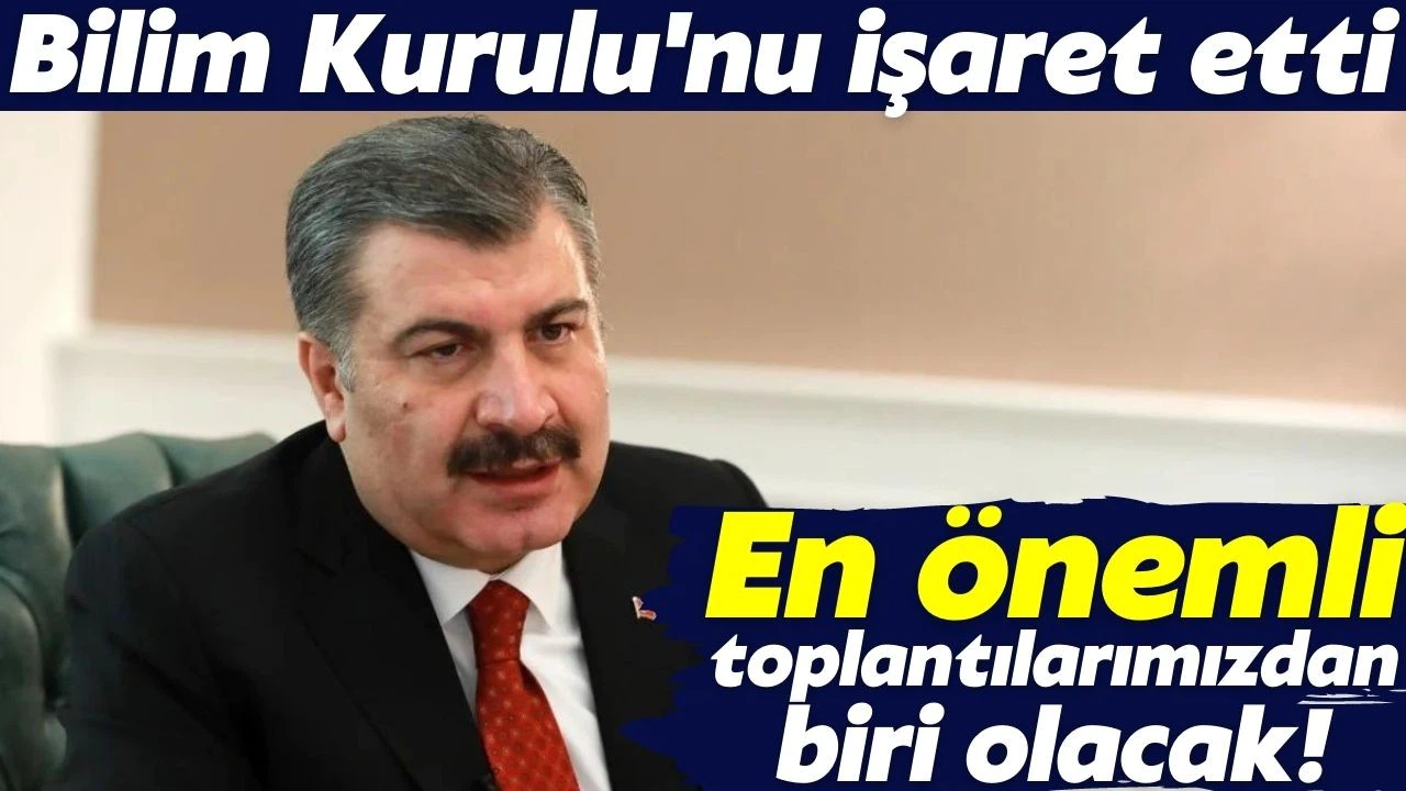 Bakan Koca'dan "maske" açıklaması: En önemli toplantı!